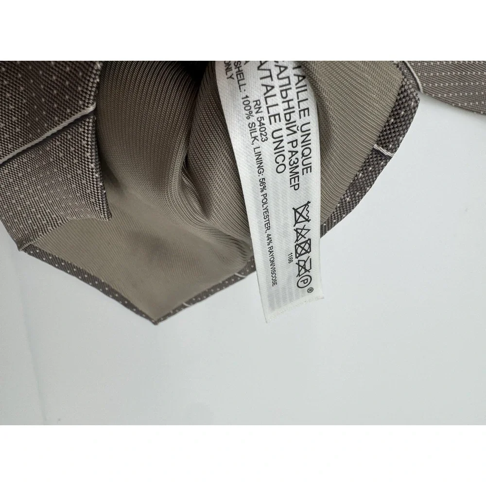 Banana Republic Silk Blend Tie Brown Tan Diagonal Stripe Stain Resistant Classic